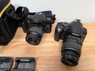 Lot Of 6 Canon nikon Cameras - D3000 a520 rebel G rebel Xt - Fast Ship 
