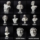 Greek Roma Bust Figurine God Statue Renaissance Sculpture Mythology Decor Art   