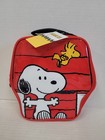Lunch Bag - Peanuts Snoopy Dog-house Shape Red Insulated Tote Case New Woodstock