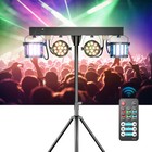 4pcs Dj Lights With Stand Rgbw Stage Lighting System Party Wedding Light Set Usa