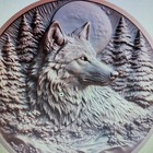 1 Troy Oz  999 Fine Pure Copper 3d World  wolf  High Relief Round Beautiful     