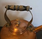 Simplex Copper Whistling Tea Kettle 400709-402190 England Vintage