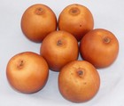 Artificial Faux Fake Fruit Red Dark Apples 6 Pcs Decorative 3  X 3 