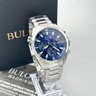 Bulova Men s Marine Star 43mm Blue Dial Chronograph Quartz Watch 96b256