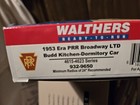 Ho Walthers 932-9650 Prr 1953-era Broadway Limited Budd Kitchen-dorm Passenger