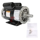 5hp Compressor Duty Electric Motor 1phase 3450rpm 56hz Frame 7 8  Shaft 230v New