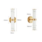 2 Pack 14  Wall Light Resin Marble Texture Vanity Lamp Led Indoor Sconce Fixture
