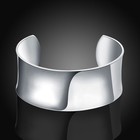 Open Bangle Vintage Retro Sterling Silver 925 Thick Cuff Bracelet Jewelry Women