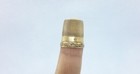 Antique Gold Simons Brothers Thimble Size 11  Inscribed Mono  10k Tested
