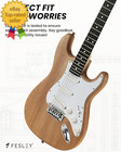 Diy Electric Guitar Kit With Mahogany Body maple Neck  6 Strings Electric Guitar
