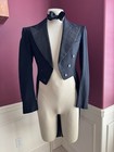 1930s Barathea Tail Coat Grosgrain Lapels 37r By Griffon Clothes 