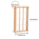 2pcs 1 12 Scale Miniature Dollhouse Windows          12-pane Lattice Window Frame    