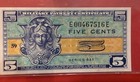      1954 Series 521 5   Mpc Military Payment Certificate Pcgs 65 Ppq First Printin