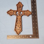 Rustic Cast Iron Wall Cross 10x8 Ornate Heart Filigree Western Farmhouse D  cor