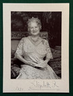 Antique Royal Presentation Photo Folder Hand Signed By Queen Elizabeth Mother