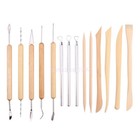 Clay Sculpting Pottery Kit Tool Wax Carving Polymer Ceramic Modling Craft 14pcs