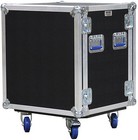 16 Space Ata Shock Rack Case With Casters  Safe Case 16u Shock Mount 18  Deep