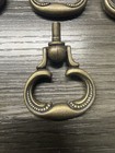 7 Vintage Antique Brass Drop Drawer  Cabinet Pull Bail Mcm  95 
