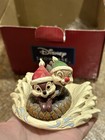 Disney Holiday Chip  n  Dale Figurine Fun In The Snow