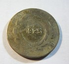 Costa Rica 1880 Silver 1923 Counterstamp Un Colon