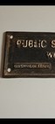 Vintage Cast Iron Public Swimming Pool  white Only  Sign  Nashville  1932