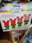 Disney Mickey Mouse Ledt Christmas Pathway Marker Set Of 4 New