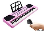 Pink Kids 61 Key Music Electronic Keyboard Electric Digital Piano Organ Xmas Gif