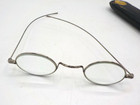 Antique Silver Tone Franklin Looking Eyeglasses W Case Richfield Springs Ny