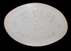 Original Vintage Hotel Ritz Barcelona Luggage Label Sticker Og