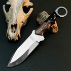 10 1 D2 Tactical Camp Knife Full Tang Hybrid Handle Fixed Blade   Sheath