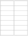 Maco Laser ink Jet White Address Labels  1-1 2 X 4 Inches  14 Per Sheet  1 Box