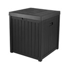 Indoor Outdoor 50 Gallon Storage Container Resin Deck Box 22 X 24 Inch
