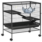 Small Animal Cage  Metal Ferret Cage  Chinchilla Play House  With Rolling Caster