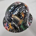 Full Brim Hard Hat Custom Hydro Dipped In Harley Davidson Christian Biker New