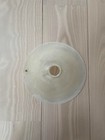 13 5  Diameter  Vianne White Textured Glass Lamp Shade  Vintage Mouth Blown