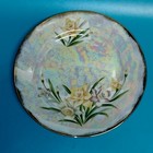 March Daffodil Opal Iridescent 7 75  Gold Norleans Decorative Plate Pearlescent