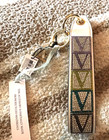 Victoria s Secret Bling Rhinestone Wristlet Strap Keychain White New