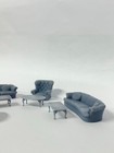 Vintage Furniture - Sofa  Couch Table  Armchair  2 Sets O Gauge 1 48