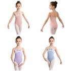 Girls Bodysuit Birthday Ballet Leotard Dance Gymnastics Activewear Front Bow