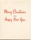Vintage Hallmark Merry Christmas Greeting Card Jolly Santa Claus Unused 1950s