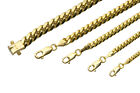 10k Yellow Gold Solid 2mm-6mm Miami Cuban Link Chain Necklace Bracelet 7 -30 
