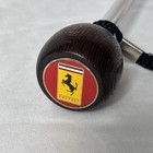 Ferrari Logo Italian Wood Handled Suit Lint Brush Vintage Prancing Horse Emblem