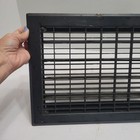 Vtg Metal Floor Grate With Louvers Heating Cooling Vent Register 13 5 X 10 5