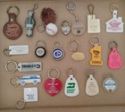 Lot Of 20 Random Vintage Key Chains 1960s Through 1990s Assortment  Read 