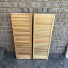 Pinecroft Shl43 Exterior Louvered Shutters 15 X 43 In  - Set Of 2
