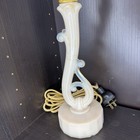 Uranium Glass Table Lamp Antique Art Deco Aladdin Alacite Vintage Glows