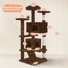 54in Cat Tree Tower Condo With Scratching Post For Kittens Pet House Furniture