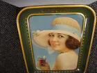 1922 Green-checked Rim Coca-cola Serving Tray