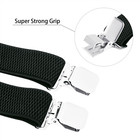 Buyless Fashion Heavy Duty Textured Suspenders Men 48 Adjustable Straps 1 1 2 Y