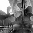 Titanic Propellers Photo Poster Print  Black And White 1911 Vintage Antique Art